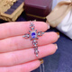 Shilian Special Offer New Natural Tanzanite Pendant Fresh and Elegant 925 Silver Seiko Inlaid Cross Pendant Free Necklace