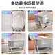 No. 1 starting point (yi hao qi dian) foldable crib twist bed surround removable newborn baby cradle bed splicing large bed folding rocking baby bed high carbon steel blue-storage basket + mosquito net memory mattress
