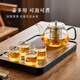 Mingguang teapot glass teapot tea water separation kettle household teapot office glass tea set kung fu teapot
