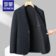 ROMON Wool Suit Jacket Men's Business Casual 2025 Spring and Autumn Premium Brand High-end Wool Suit Middle-aged Dad Green 1151 3XL 190 Recommended 170-185Jin Jin equals 0.5 kg