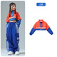 Baonan Primary School Sports Games Eintrittsleistung Kleidung für Jungen und Mädchen Cheerleading Performance Class Kleidung für Herbst Kinderstreet Dance Trendy Clothes 679 Orange Long Sleeve + 316 Blue Hosen 140 cm