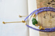 Nuri Xia Ziye original design natural ice-through tanzanite silver gilt necklace with Hetian jade jasper gourd pendant