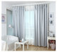Sun protection cloth, thickened full blackout cloth, customized blackout curtains, finished fabric, sun protection and heat insulation for bedroom and living room, balcony cover, width 1.0 meters * height 1.4 meters, encrypted full blackout double-sided silver (flat hanging narrow strip