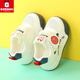 BOBDOG baby boy toddler shoes summer new style 1-3 years old soft-soled non-slip infant shoes single mesh breathable functional shoes 4 585 white blue (single mesh) size 18/shoe inner length 13cm