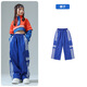 Baonan Primary School Sports Games Eintrittsleistung Kleidung für Jungen und Mädchen Cheerleading Performance Class Kleidung für Herbst Kinderstreet Dance Trendy Clothes 679 Orange Long Sleeve + 316 Blue Hosen 140 cm