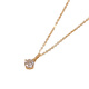 Liangxue Moissanite 1 carat 50 minutes 30 minutes loose diamond pendant 18k gold four-claw single diamond necklace real gold girlfriend gift 18k gold yellow 1 carat moissanite (only the pendant does not include the chain)