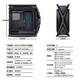 ASUS GR701 Genesis Chassis ROG Gamer Nation Torre completa E-ATX Tablero grande Computadora de escritorio Lado para juegos Chasis principal transparente Aleación de aluminio