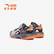 ANTA Children's Sandals Boys' Shoes 2026 Summer New Outdoor Velcro Anti-Slip Open-Toe Beach Shoes Frost Tower Gray/Whistle Purple/Anta White-1 29 Shoe Inner Length 18cm