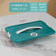 Xiongwochi Dumpling Box Refrigerator Storage Box, with a favorable rating of over 99% for the same model, special frozen dumpling multi-layer refrigerator for dumpling boxes, supermarket quality PP material - timed freshness lock, dark green, one layer with no lid, holds 10 dumplings, no lid type