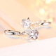 Guanpuge Fat Donglai same style pt950 platinum earrings for women PT950 moissanite earrings fashionable and versatile geometric five-pointed star white platinum star earrings