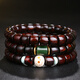 Yueyin Baichuan Huanghuali Bracelet Oil Pear Old Material Buddha Bead Bracelet Jasper Model About 8*10mm