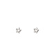 Qi Xiaomi Star Earrings Women's Sterling Silver 999 Ear Hole Niche Design Pure Silver Curved Hook Earrings for Sleeping No Picking for Ear Piercing Star Earrings-Straight Needle Pair Full Body Pure Silver