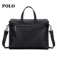 POLO briefcase men's business handbag men's 16-inch computer bag men's conference briefcase business trip shoulder bag men