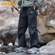 Jeep (JEEP) overalls men's autumn and winter casual pants paratrooper pants sports outdoor trousers men's pants black L