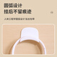 Dipur punch-free headphone holder headphone storage hook new ABS material fixed traceless glue dormitory hook white 2 pieces