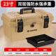 GREENER 23-inch waterproof large storage box multi-functional household hardware electrician set car tool box with parts box