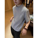 Digada Koreanische Version Solid Color Männer Kurzärärmelte Männer Sommer einfache runde Hals Männer T-Shirt Männer losen lässige Kurzärmer T-Shirt Männer und Frauen Wyn-T679 Black XL