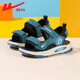 Pull back children's shoes children's sandals 2025 summer new style boys' breathable soft-soled sports sandals student campus beach shoes blue black -1413 33