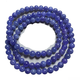 Micro-Given Tanzanite Bracelet Three Circles of Buddha Beads Bracelet Heart of the Ocean Purple Blue Water Tanzanian Treasure Jewelry for Women (A61) Approximately 4.4mm