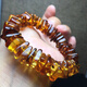 Medium red natural flower amber rough stone with shape square bracelet beeswax amber Amber resin fossil 224#36.9g