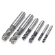 Shanggong Pack of 10 Coarse Tooth Straight Shank End Mills 3 Flutes 5mm HSS High Speed Steel Milling Tools