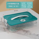 Xiongwochi Dumpling Box Refrigerator Storage Box, with a favorable rating of over 99% for the same model, special frozen dumpling multi-layer refrigerator for dumpling boxes, supermarket quality PP material - timed freshness lock, dark green, one layer with no lid, holds 10 dumplings, no lid type