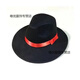 CHIC DOLL Top Hat Gentleman Hat Men's Shanghai Beach Xu Wenqiang Large Brim Michael Jackson Stage Performance Jazz Hat Black M (56-58cm)