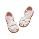 DAVE&BELLA summer new children's shoes girls sandals non-slip children's shoes stylish baby girl princess shoes children's leather shoes pink ready stock 22