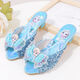 Ye Yu Silver Children's Crystal Slippers Fashionable Children's High Heel Slippers Frozen Princess Elsa A516-3 Silver 29 Inner Length 18cm (size is too small)