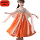 WONST brand parent-child clothing mother and daughter super fairy Hanfu spring and summer new style 2022 Chinese style skirt performance clothing children's clothing ancient costume picture color shawl silk 160 recommended weight 80-95Jin Jin equals 0.5 kg adults