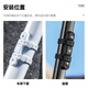 WestBiking bicycle water bottle cage conversion seat mountain bike punch-free water cup holder fixed frame general bicycle equipment black + black water bottle cage