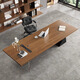 Hanji Tangyu simple modern desk boss desk designer solid wood executive desk high-end ash workbench ash wood desk 160*80*73*3