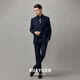 BUSYCON High-End Suit Suit Business Casual Suit Men's Groom Wedding Dress Wedding Professional Wear Formal Three-piece Set Navy Blue (Top + Pants) High Quality 3XL 56 Reference Weight 180-190Jin Jin is equal to 0.5 kg