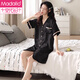 Modal nightgown for women in summer ice silk short sleeve thin women's home clothes pajamas sexy cool 2024 new summer style GLQ6210 M (160)