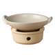 Ye Yu's practical open flame double-eared casserole for cooking tea around the stove, alcohol stove, charcoal stove, ceramic dry pot, small hot pot, dry burning without bursting, 1-inch white alcohol stove, charcoal stove