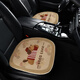 Drilling skill car seat cushion imitation cashmere new cartoon autumn and winter model interior decorative seat cushion half-pack main driver seat cushion E1283I-Apple dachshund dog-driver seat set