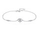 Lao Fengxiang PT950 platinum moissanite diamond bracelet for girls light luxury niche platinum Valentine's Day birthday gift