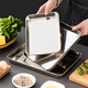 Onlycook rice roll plate 304 stainless steel Cantonese rice roll steaming plate rectangular plate cold skin plate household tray lifter 304 medium plate/single