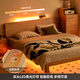 
Original solid wood bed Oak Nordic simple master bedroom large double bed 1.5x2m low body bed + mattress 20cm-L701G