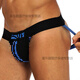 Small underwear men's free underwear double thong buttocks sexy thong with empty back large size slim U convex T pants white OR166 XL