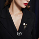 Jay Tulip Brooch Women's Coat Suit Corsage Birthday Gift for Elder Mothers and Mother-in-law