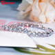 Guanpu Pavilion Fat Donglai same style pt950 platinum moissanite bracelet PT950 full diamond tennis 30 minutes fashionable diamond-encrusted hand PT950 steel seal 15cm