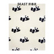 THE BEAST Panda Bang Bang Two-in-one Flannel Warm Blanket/Pillow Car Headrest Lumbar Car Cushion
