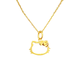Chihuan 18K gold Helokttiy cat head necklace for women sterling silver gold plated hollow Hello Kitty clavicle chain bow Helo kttiy cat head necklace