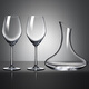 Ocean Thailand imported crystal glass red wine glass 420ml with decanter 2 pieces