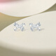 Saturday Fu PT950 platinum earrings for women platinum bow earrings B0914909 pair about 2.29g birthday gift