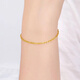 Junbu AU750 gold bracelet 18k gold bracelet for women platinum k gold imitation gold chain fine gold O-shaped hand ornament adjustment chain gold O-shaped bracelet 18k flash o bracelet yellow