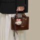 CinvaiKrose Sun Yi's same style handbag women's bag 2026 new bucket crossbody bag birthday and New Year gift for girlfriend Brown Coffee gift for girlfriend, wife and girl.