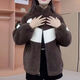 SVDP NEU NEUER WINTER TOP MIDERLE MENDE UND ELGERLE DAME DAME FLAUS MODE MOTER PLUSH LOSS Dicked Körnige modische Jacke X-679- [rot] Einseitige Jacke M 85-100Jin [Jin ist gleich 0,5 kg]