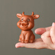 Yuxuan 12 Zodiac Signs Purple Clay Tea Pet Hands Can Be Raised as Office Home Furnishings Fine Ceramic Tea Pet Accessories SL-Purple Clay Twelve Zodiac Signs (Rabbit) Red Clay